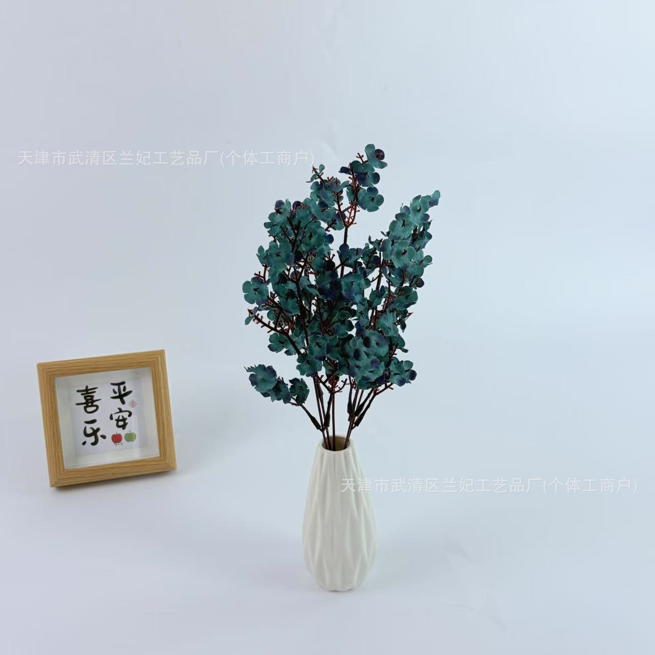Cinco tiendas de seda cubiertas con estrellas celestes para la decoración de boda flor imitación flor al por mayor floral floral paisaje del centro comercial paisaje transfronterizo image 15