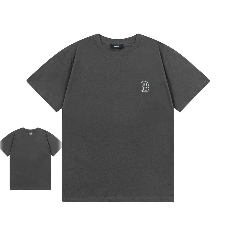 クロスボーダー MLB&NY ベーシックプリント高品質レディース T メンズ半袖コレクション共同ブランドの純綿通気性ボトリングシャツ|undefined