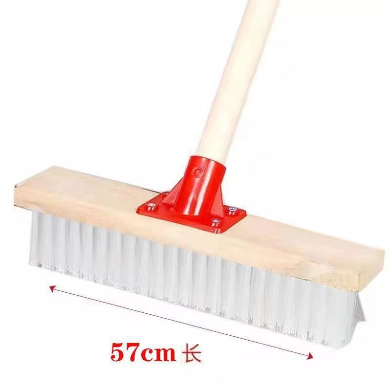 나무 색상(플라스틱 바닥 브러시) 폭 60cm + 나무 손잡이