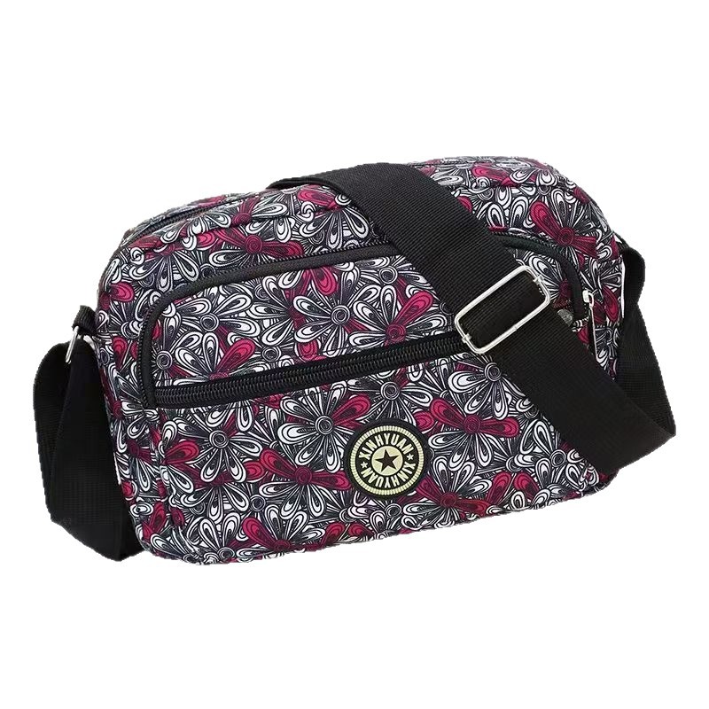 Nueva bolsa de tela de flores, bolsa de media edad, bolsa de tela de Oxford, bolsa de hombro, bolsa de mujer, bolsa de lona al por mayor