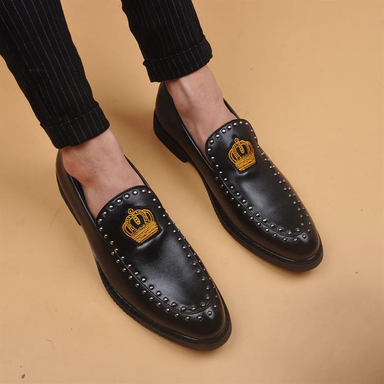 2025 New British Style Pointed Toe Business Slip-On Breathable Height-Increasing Men's Shoes, Light Luxury High-End_vogvips.com