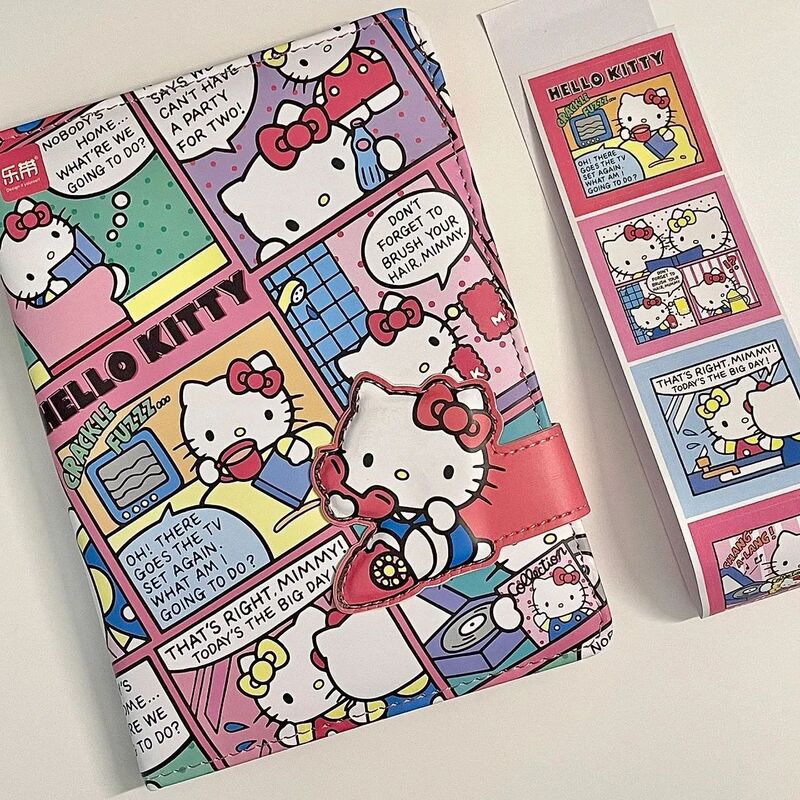 小紅の本の同じタイプのかわいいハローキティのノートの少女の心の漫画の風の学生の高い顔の値のノート|undefined