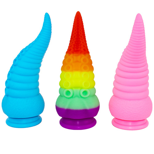 Silicone colored octopus tentacles female erotic anal plug masturbator suction cup back chamber stimulation adult products sex toys