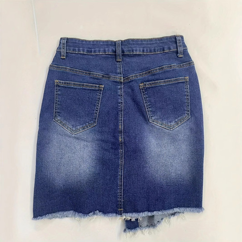 E-commerce Spring New Products Factory Direct Wholesale Denim Skirts Women Plus Size Denim Jeans Short Skirts Wide Leg