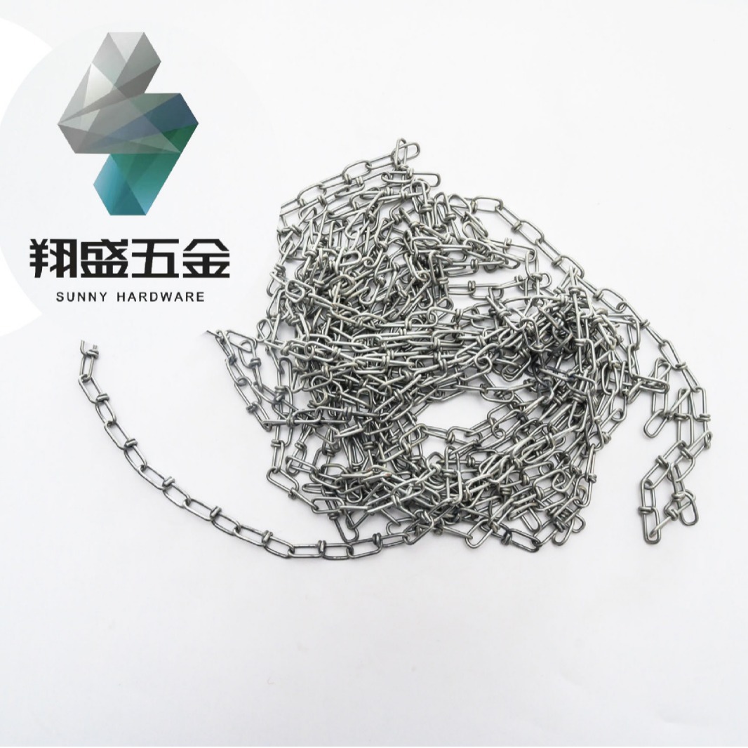 英式短环镀锌链条起重机链条宠物铁镀锌链子晾衣护栏防盗链条栏