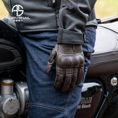 Motorcycle Safety Supplies Gloves Imported Goatskin Soft and