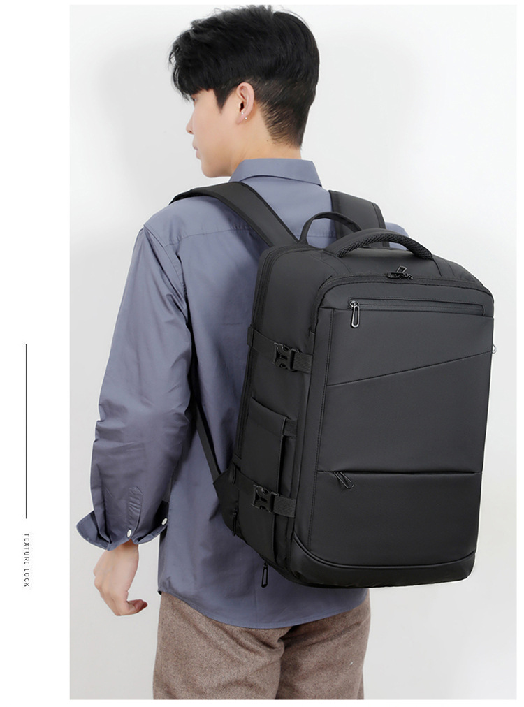 Cross-border computer bag backpack, men's style, fashionable, shoulder-carry, large-capacity commuting schoolbag, business backpack undefined