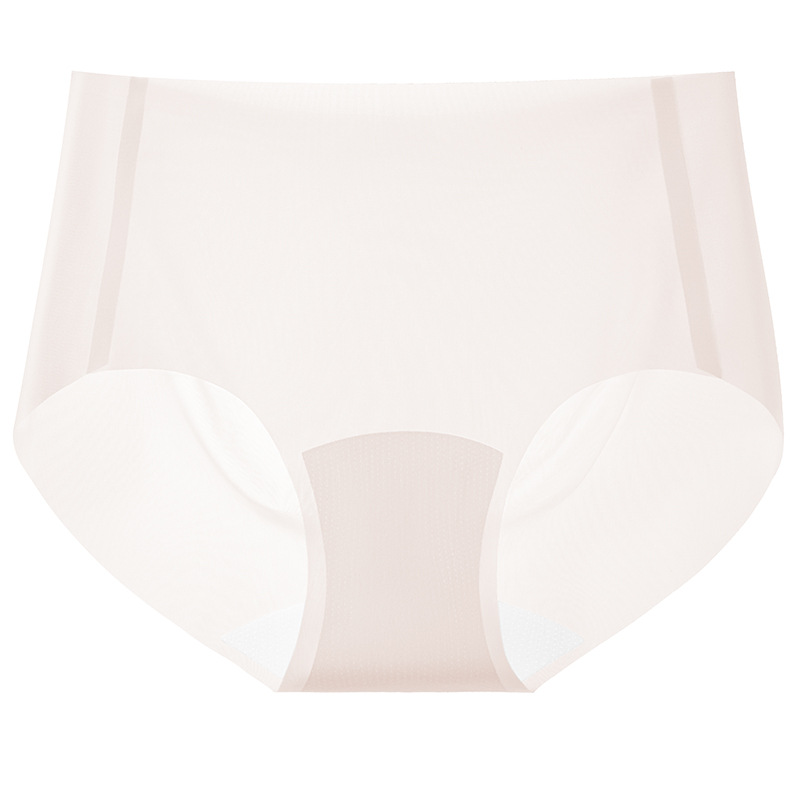Entrepierna alargada, ropa interior delgada que no deja marcas, seda de hielo para mujer, entrepierna antibacteriana transpirable, pantalones finos para mujer de verano medio y verano