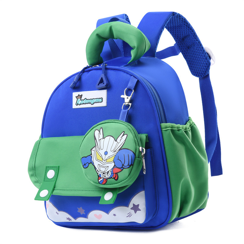 Bolsas infantiles de jardín de infantes lindas bolsas escolares para bebés viajar bolsas de bocadillos empalmadas contra la marea de color con mochila infantil nueva