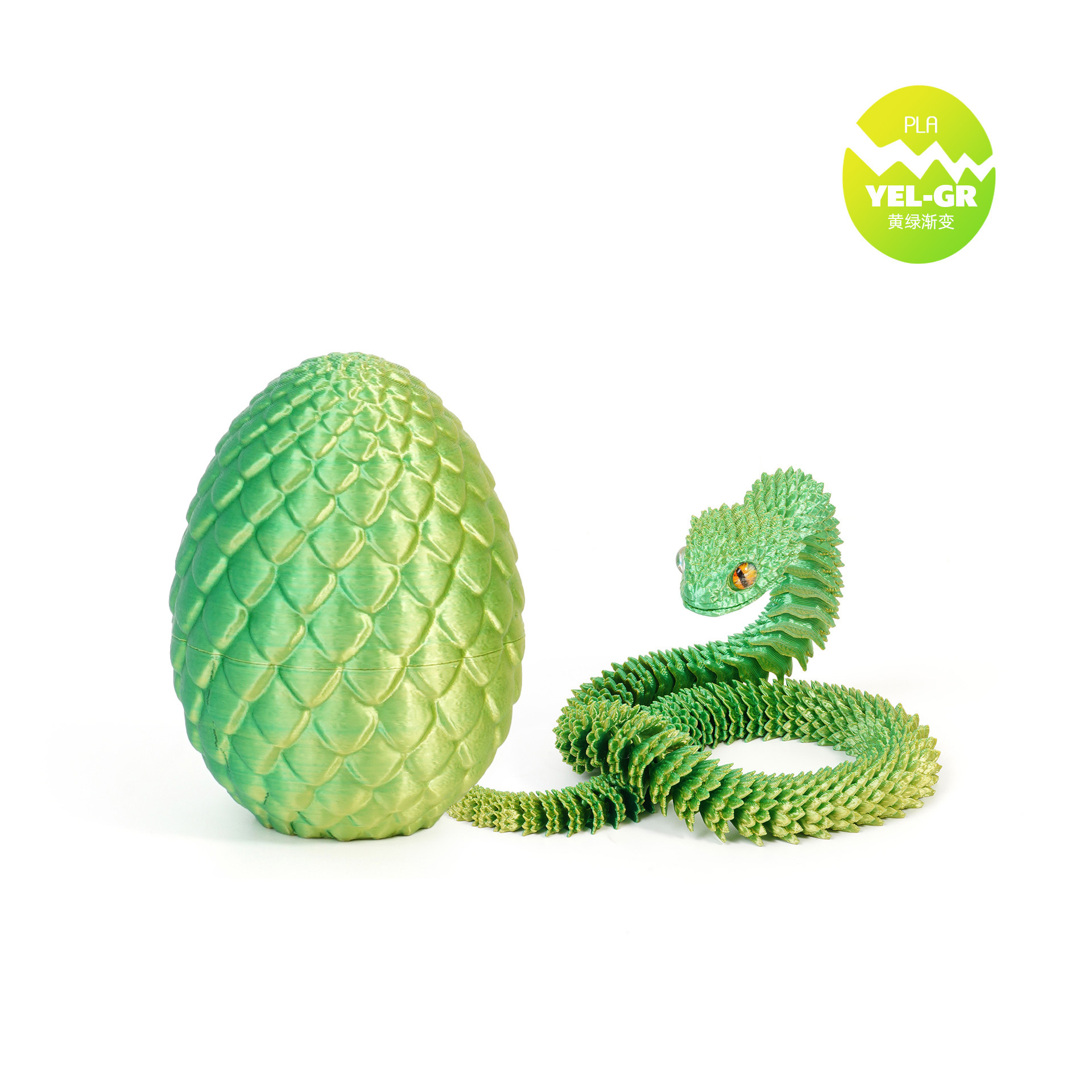 Impresión 3D de huevos de dragón de viper, año de la serpiente, regalos de día de San Valentín, regalos de juguetes para niños, regalos al por mayor