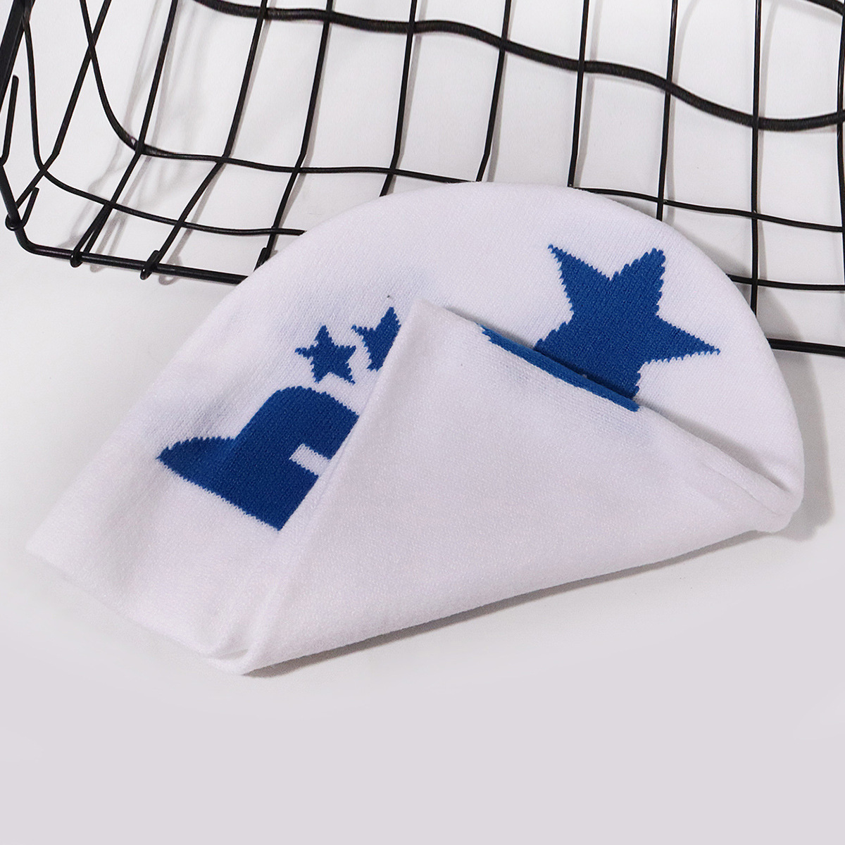 Unisex Jacquard wintermuts Vijfsterren jacquard wollen muts warme gebreide muts voor mannen en vrouwen_voghion.com
