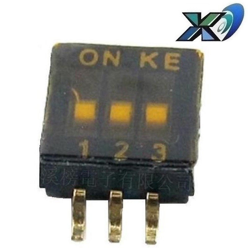 1.27间距三位拨码开关  3位拨码开关1.27脚距 小型3位拨动开关