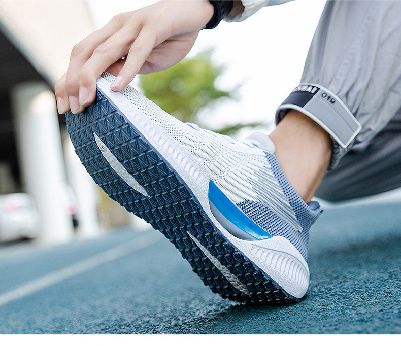 Scarpe da tennis da uomo Sneakers Tessuto Mesh Calzature da ginnastica comode e versatili_voghion.com