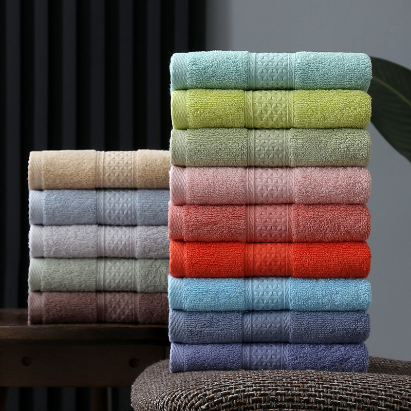 Cross-Border Wholesale Pure Cotton Towels, Soft and Absorbent Plain Cotton Adult Face Towels, Advertising Gifts, Labor Insurance Welfare Return Gifts Cross-Border Wholesale Pure Cotton Towels, Soft and Absorbent Plain Cotton Adult Face Towels, Advertising Gifts, Labor Insurance Welfare Return Gifts