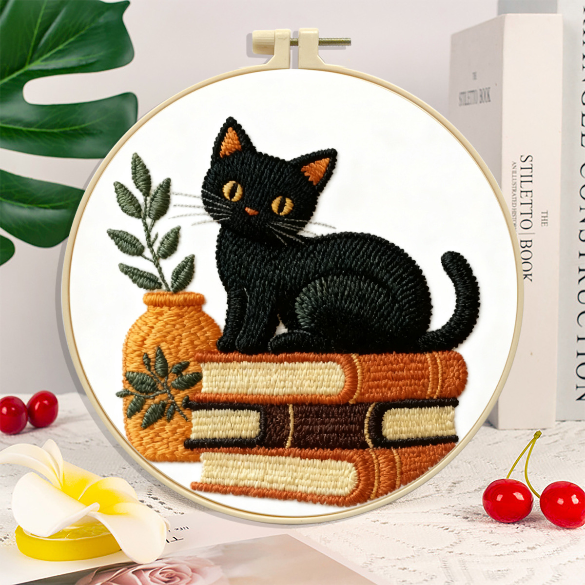 Nuevos productos transfronterizos Embroidery KIT Miao Shuxiang Embroidery Kit Material Paquete Inglés Aguja Banda de bordado