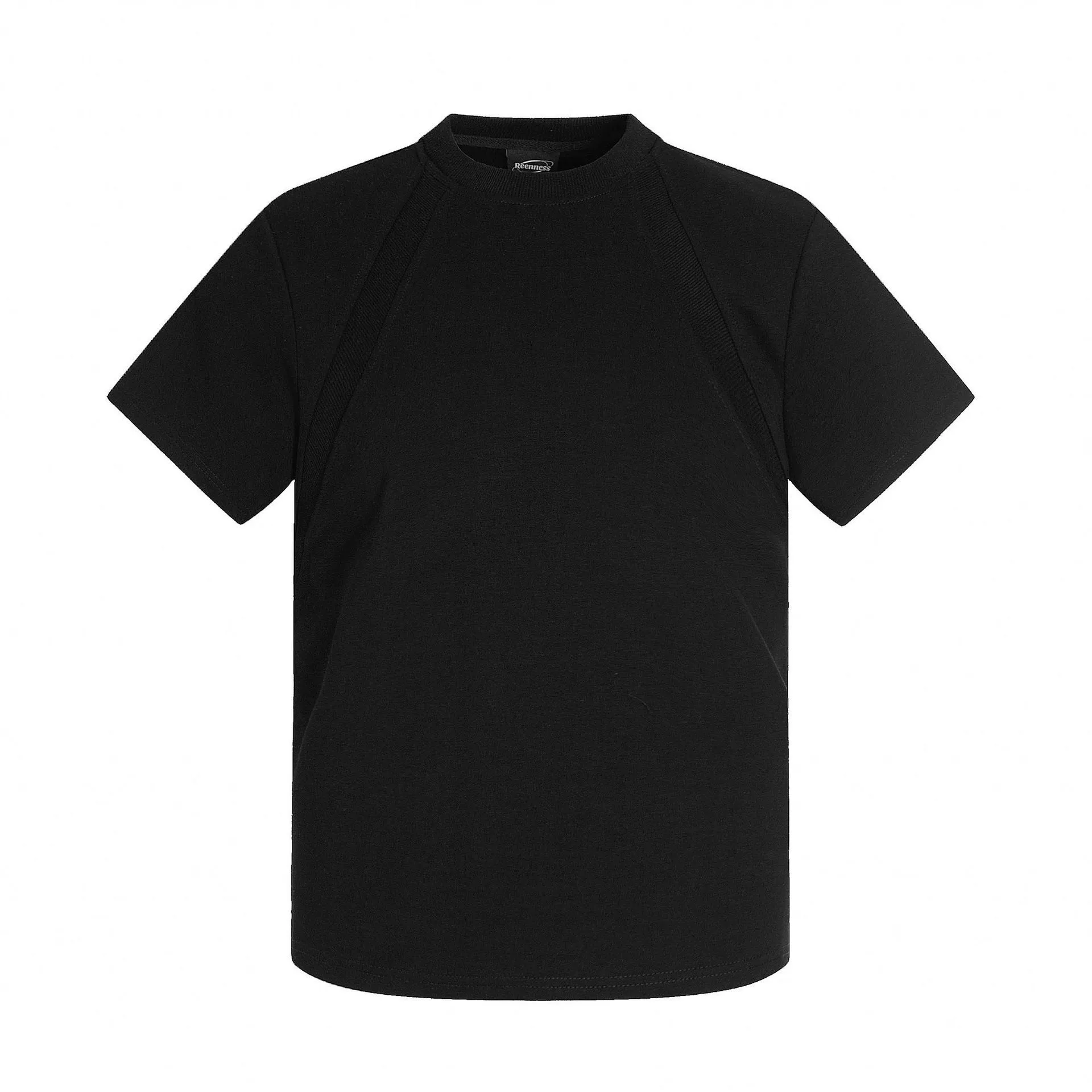 Футболка с короткими рукавами F6627 Street Trend Neutral Deconstruction Splicing Design High-end Men's Fit Box Edition Space Cotton