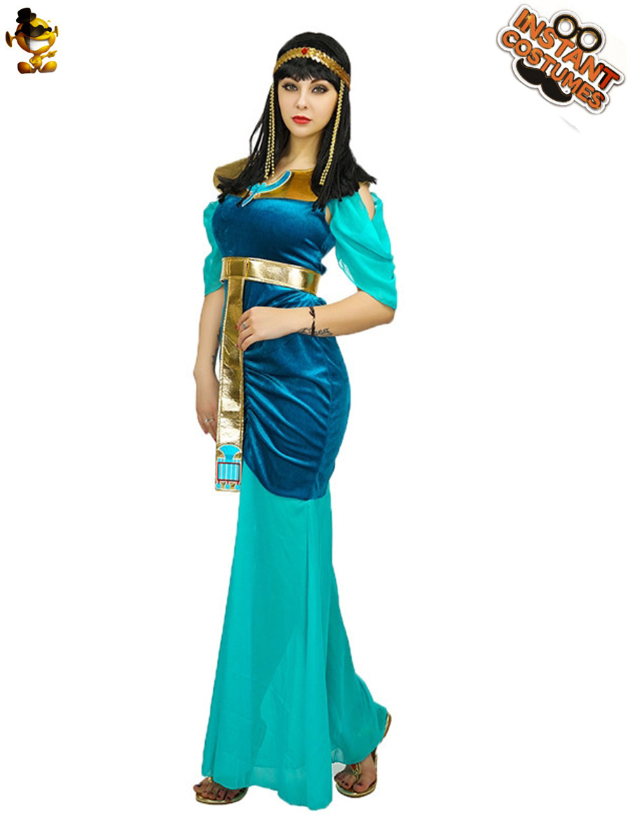 Halloween adulto reina egipcia traje adulto Cleopatra partido rendimiento etapa ropa distribución al por mayor image 3