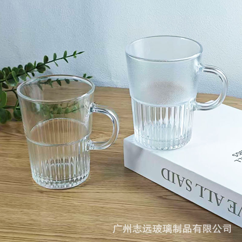 Ins Style Glass Cup with Handle Ice American Latte Coffee Cup Fruit Tea Cup Household Juice Cup Cold Drink Cup Ins Style Glass Cup with Handle Ice American Latte Coffee Cup Fruit Tea Cup Household Juice Cup Cold Drink Cup
