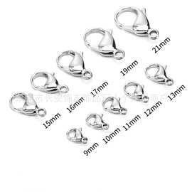 JY源头厂家供应全光不锈钢316L龙虾扣项链手链搭扣链条头尾链接扣