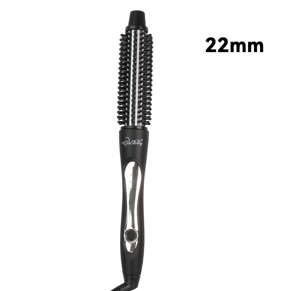 블랙 전기 컬링 빗 22mm