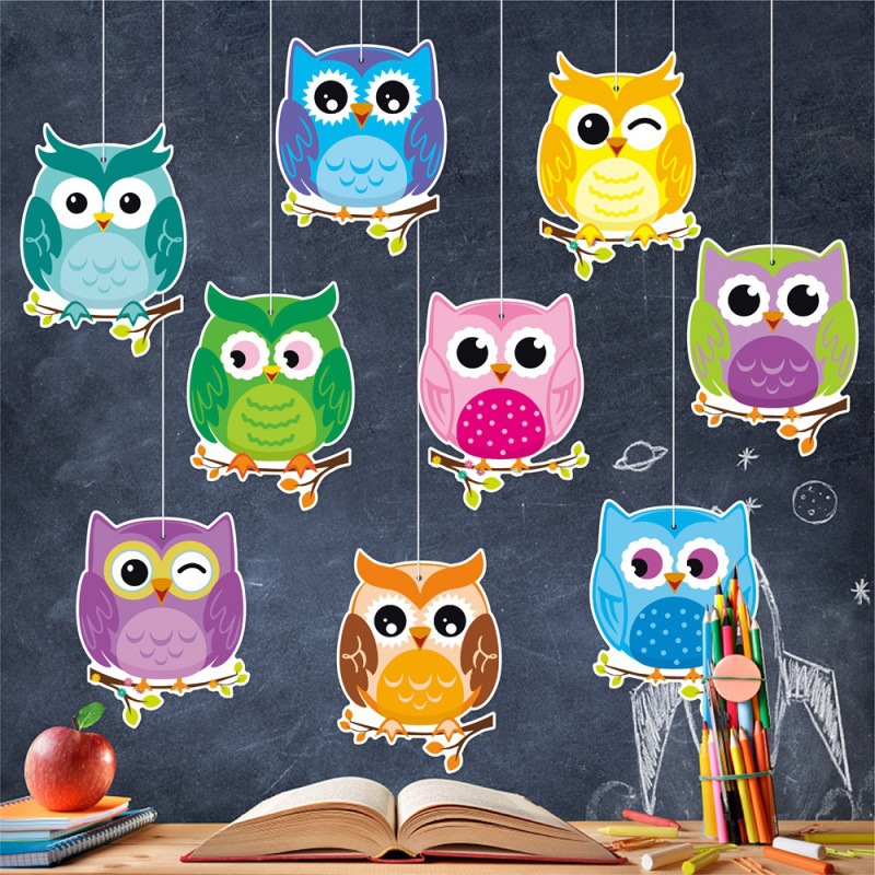 Jardín de infantes fiesta de regreso a la escuela decoración colgante colgante decoración del pasillo de la escuela primaria colgante decoración