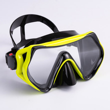 跨境潜水镜成人自由浮潜潜水镜面罩套装 硅胶 pvc 近视大视野批发