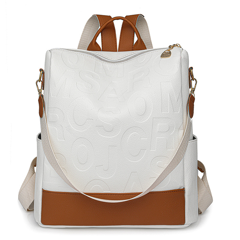 Mochila de viaje de moda 2024 mochila de alta calidad mochila de mujer europea y americana casual de moda de mediana edad sensación versátil nuevo