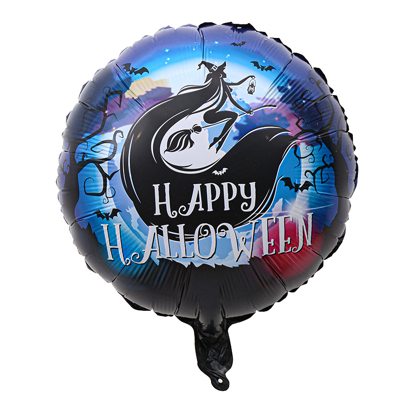 Comercio exterior 18 pulgadas Halloween película de aluminio globo festival fantasma calabaza calavera fantasma tema fiesta arreglo globo al por mayor