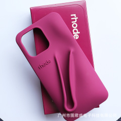 Rhode新しいリボンボックスのシリコンバッグはiphone13/14/15/16pro maxアップルの携帯ケースに適用されます。