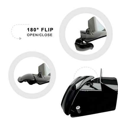 Motorcycle front windshield, 23.6-26 Road Gliding Side Wing