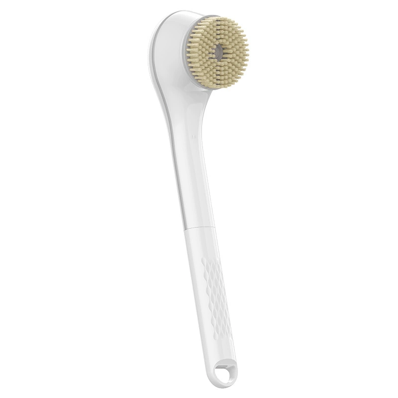 Waterproof electric bath brush with silicone long handle back scrubber bath brush soft bristles Japanese scrubbing tool bath ball set