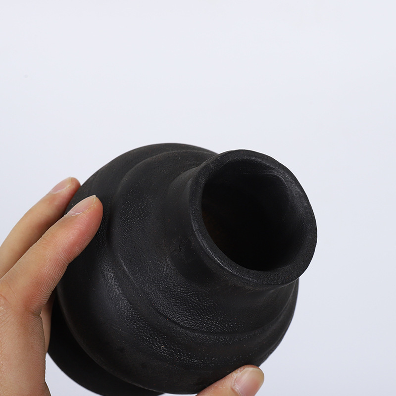 わびさび新中国風無垢材花瓶装飾装飾品 B&B リビングルーム玄関ログフラワーディッシュフルーツプレートデスクトップ装飾|undefined