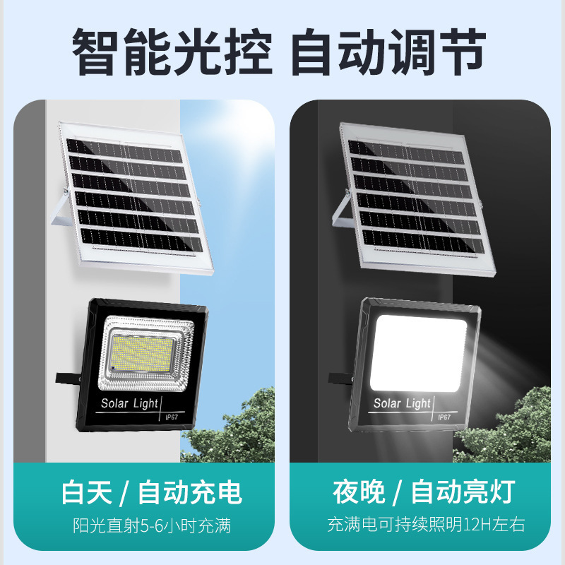LED充电户外庭院灯家用防水新型室外广场农村大门口照明太阳能灯|undefined