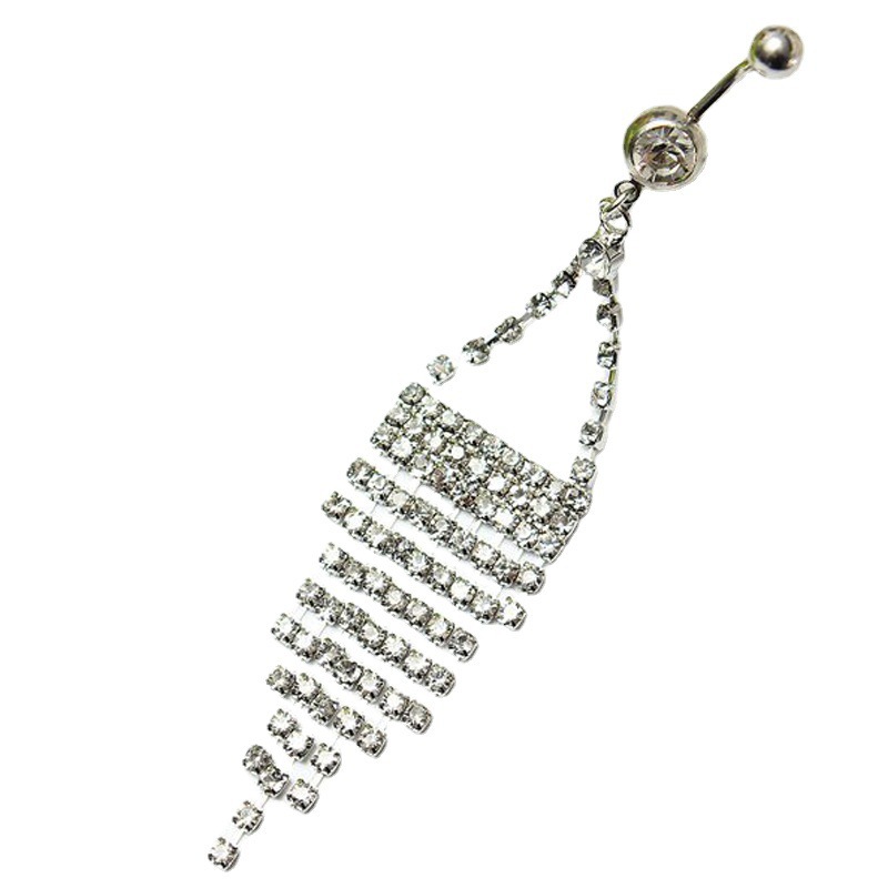 Personalisierte Strass-quasten-bauchnabelkette Für Damen_voghion.com