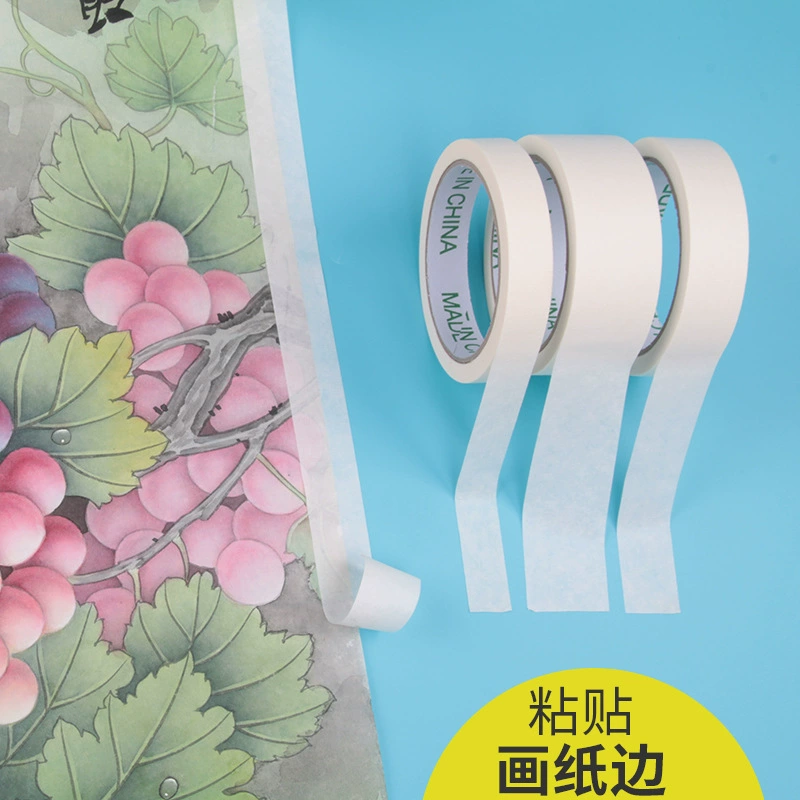 White paper tape for elementary school students, drawing apron, hair band, 20m