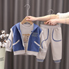 Cotton children's autumn set for boys, spring clothing, jacket, 3 years
