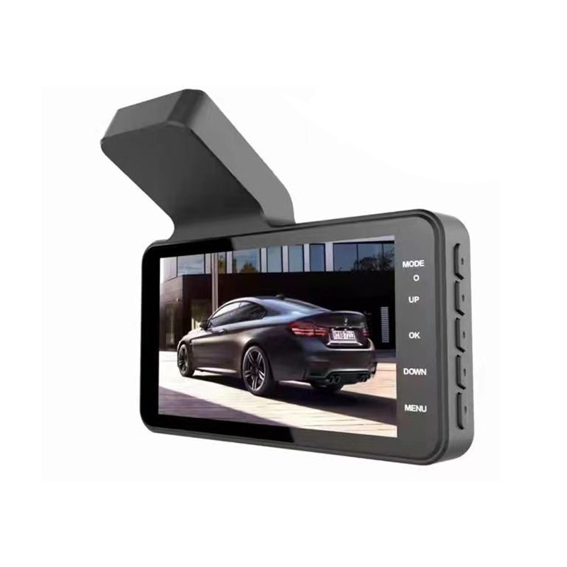 Cross-border dashcam with high-definition night vision, dual recording, dual lens 4.5inch car recorder, reverse camera wholesale
