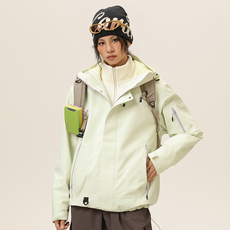 杰克传洋户外轻量化冲锋衣男多巴胺色系三防夹克进藏登山服外套女|undefined
