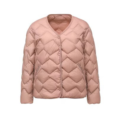 Autumn light and thin short handheld down jacket