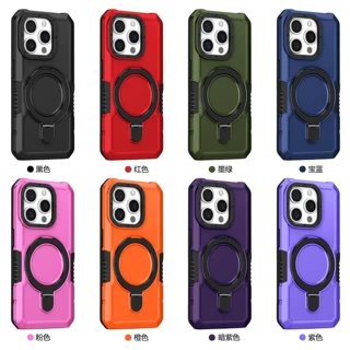 外贸爆款适用iPhone16PROMAX支点指环支架苹果15盔甲防摔手机壳