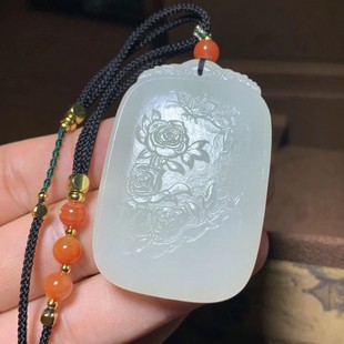 Jin Yutang and Tian Jade Flowers Blossom, Rich, Warm, Moisturizing and Delicate Double-sided Carving