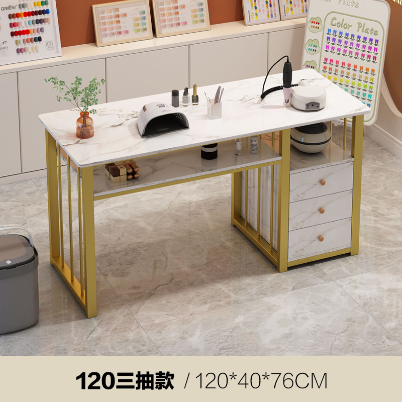 美甲桌带桌椅现代简约单人双人美甲台网红美甲店沙龙家具指甲桌|undefined