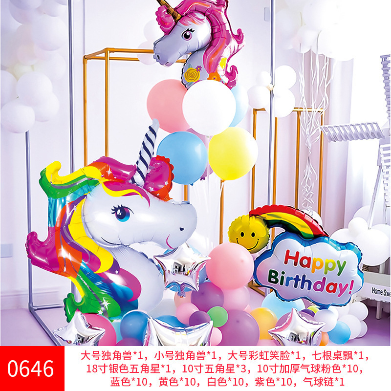 生日派对布置装饰气球 成人气球套装女友生日气球详情85
