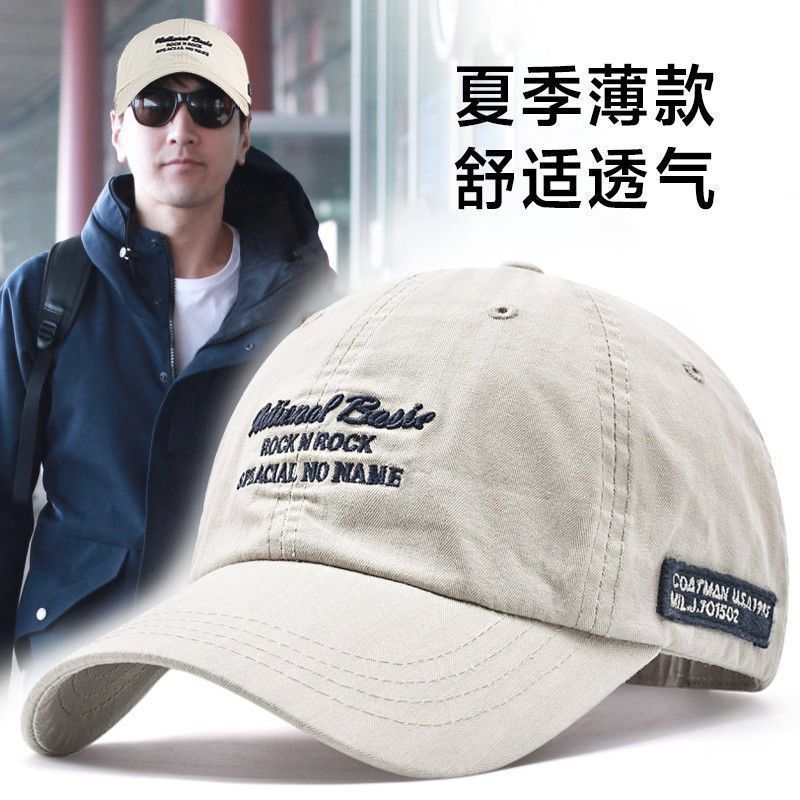 男性用ビッグヘッドハット、トレンディな新作野球帽、夏用薄手サンバイザー、春秋用ひさし付き帽子、日焼け止め、1個で送料無料|undefined