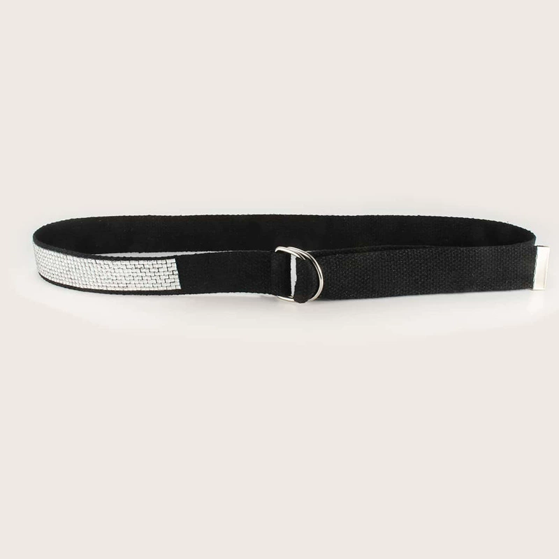 Black buckle, belt, universal trousers, Korean style, simple and elegant design