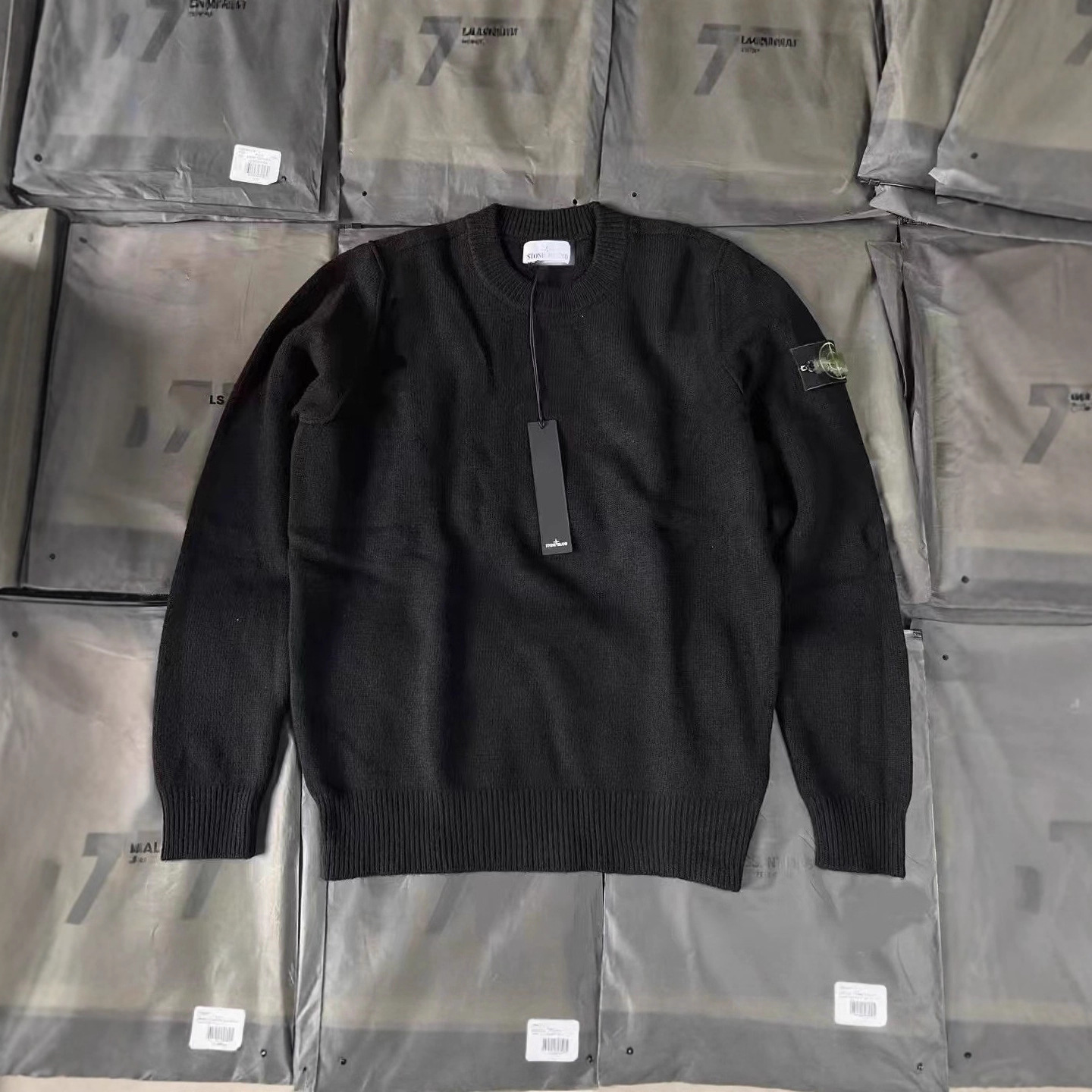 Cross-Border Compass 24F Autumn and Winter Carefully Selected High-Quality Correct Version Round Neck Casual Knitted New Pullover Sweater