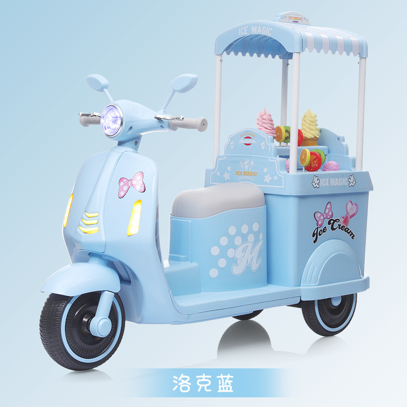 Hielo eléctrico para niños triciclo para niños niños niñas coche de juguete recargable control remoto de música iluminación