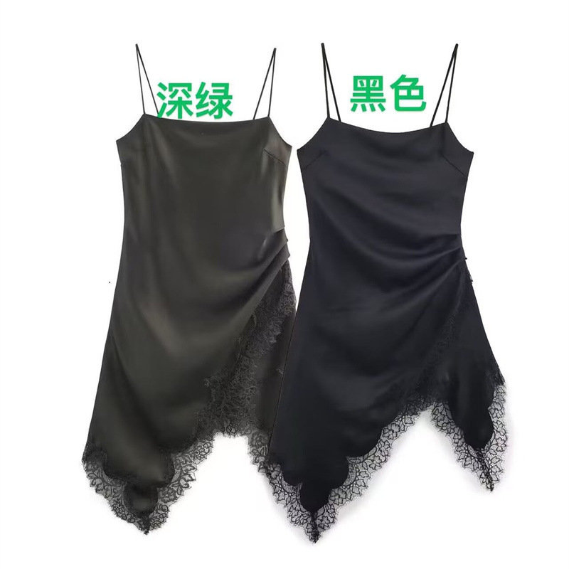 Foreign Trade Wholesale European and American Style 2025 Autumn New Lace Trim Suspender Top 5919216