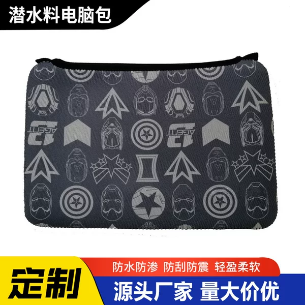 10-inch diving fabric tablet bag neoprene rain-proof and water-proof notebook iPad protective case