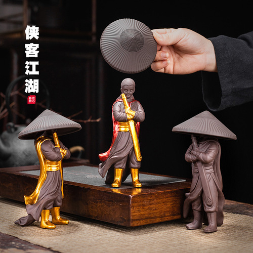 陶瓷茶滤茶漏茶叶过滤网创意个性家用功夫茶具配件茶隔滤茶器摆件